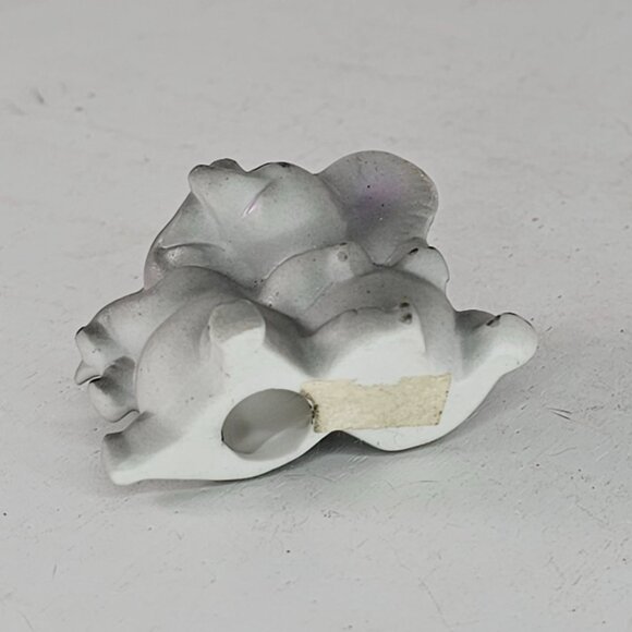 Vintage Freeman George Good Ceramic Kissing Elephant Couple Figurine Miniature - Picture 6 of 8